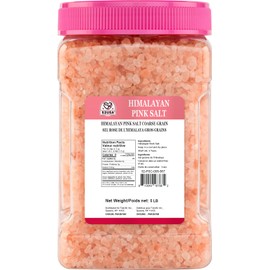 52USA Himalayan Pink Salt for Grinder Refill, 80oz (5 Pound), Himalayan Coarse Salt, 80+ Minerals and Electrolytes, Pink Himalayan Sea Salt, Unrefined Rock Salts, Kosher & Natural Certified