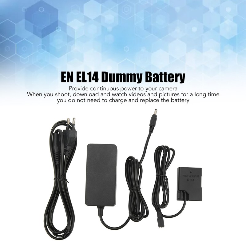 EP 5A DC Power Supply Adapter EN EL14 Dummy Battery