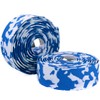 KINGOU White & Blue Camouflage EVA Road Bike Handlebar Tape