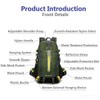 Kerxinma Hiking Backpack Waterproof Lightweight Nylon Travel Hiking Camping Daypack