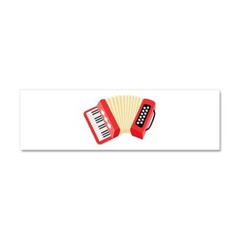 CafePress Accordion Musical Instrument Car Magnet 10 X 3 10" x 3", Bumper Magnet