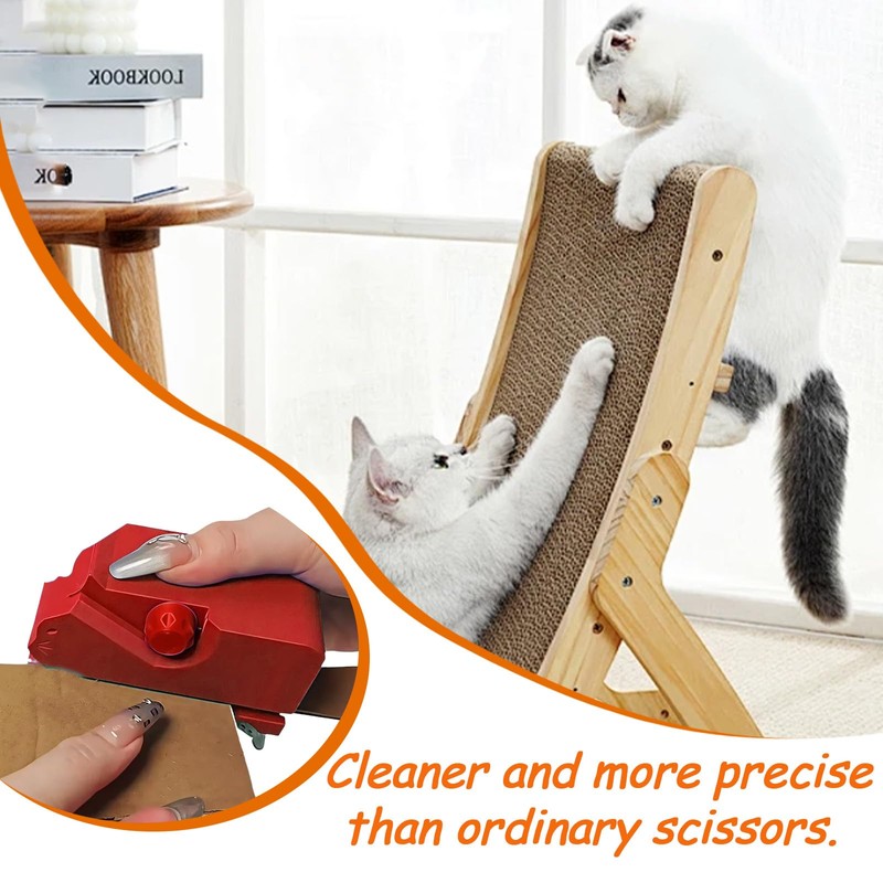 LUMOOM Cardboard Cutter, 3D Cardboard Cutter for DIY Cat Scratching
