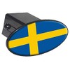 GRAPHICS & MORE Sweden Country Flag Oval Tow Trailer Hitch
