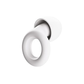 ZLEEPY® Hush+ Earplugs for Sleep | Deeper Sleep | Focus & Calm While Working | Reduce Outside Noise | 26dB (SNR) Noise Reduction | Custom Fit | Looped Earplugs | Support Small UK Business | White