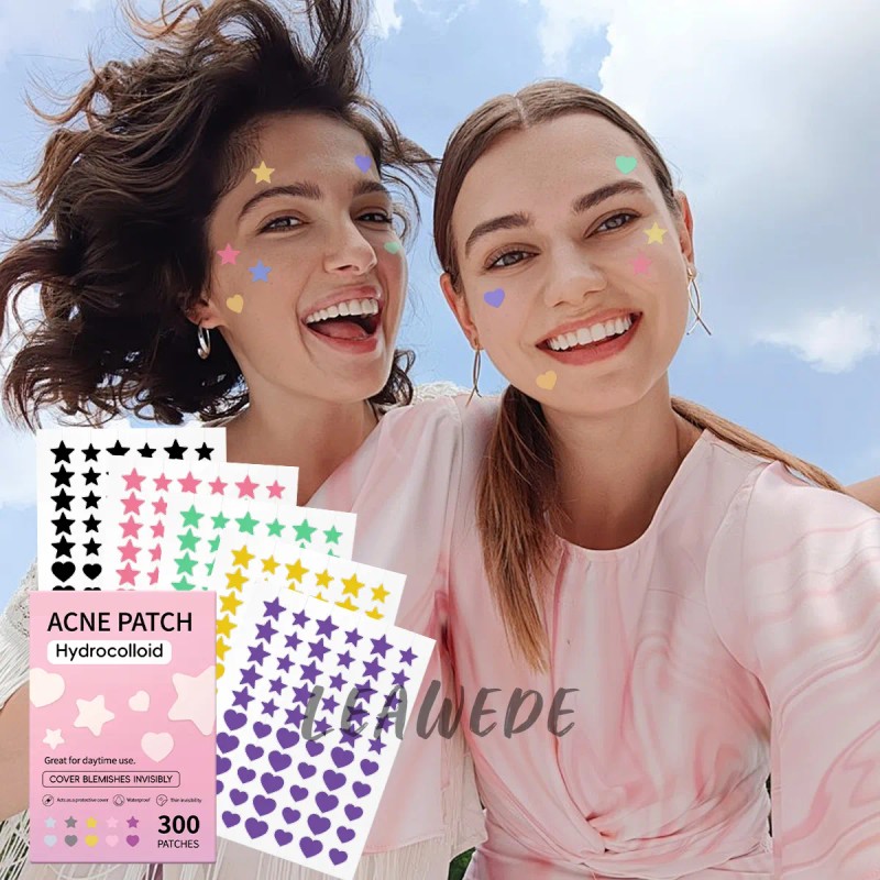 300pzs Parches Estrella Star Anti Acne Espinillas Granos