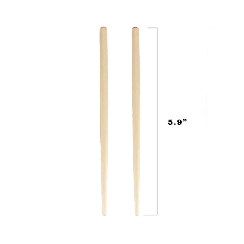 BambooMN Premium 5.9" - Mini Bamboo Chopsticks, Pocket Sized, Smaller