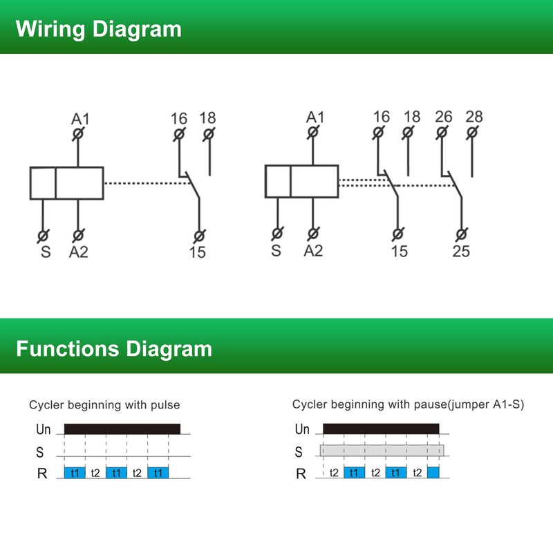 GEYA 2 Output 10A Delay Off Single Function Time Relay