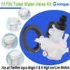 Osompar 31705 RV Toilet Water Valve Kit Compatible with Thetford