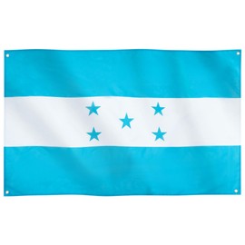 Runesol Honduras Flag, 91x152cm, 3ft x 5ft, 4 Grommets, Eyelet In Every Corner, The Republic Of Honduras Flag, Republica de Honduras, Premium Flags, Inside, Outside, Vivid Colours.
