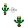 Cactus Earrings 925 Sterling Silver