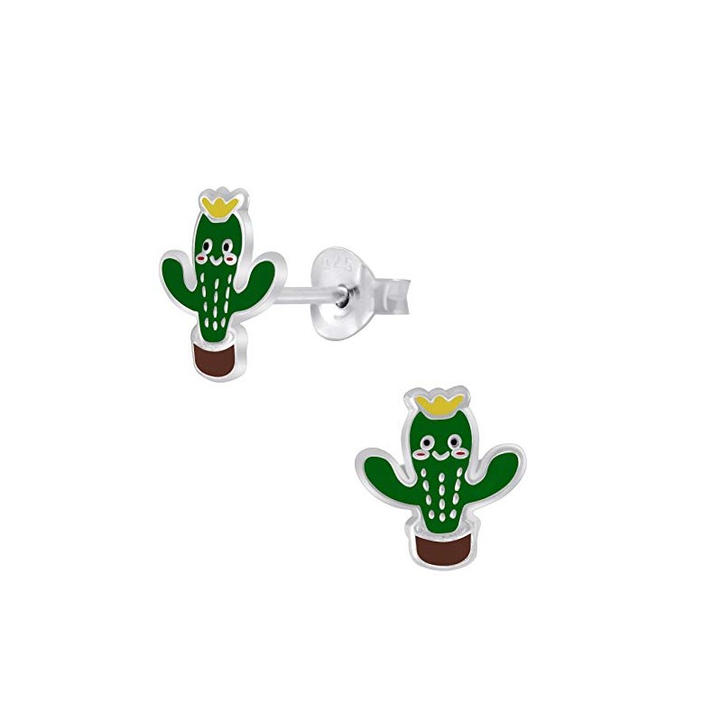 Cactus Earrings 925 Sterling Silver