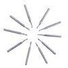 Gasea 10Pcs 2mm Cutting Edge Single Flute Carbide End Mill
