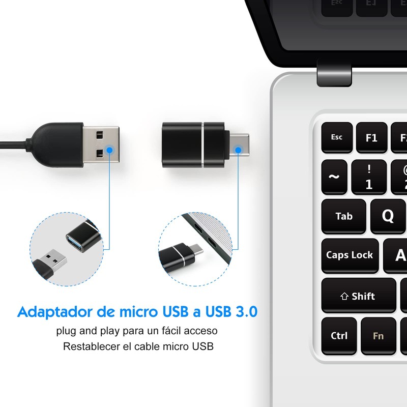 HEEDU Adaptador USB C a USB 3.0, Adaptador USB C(2
