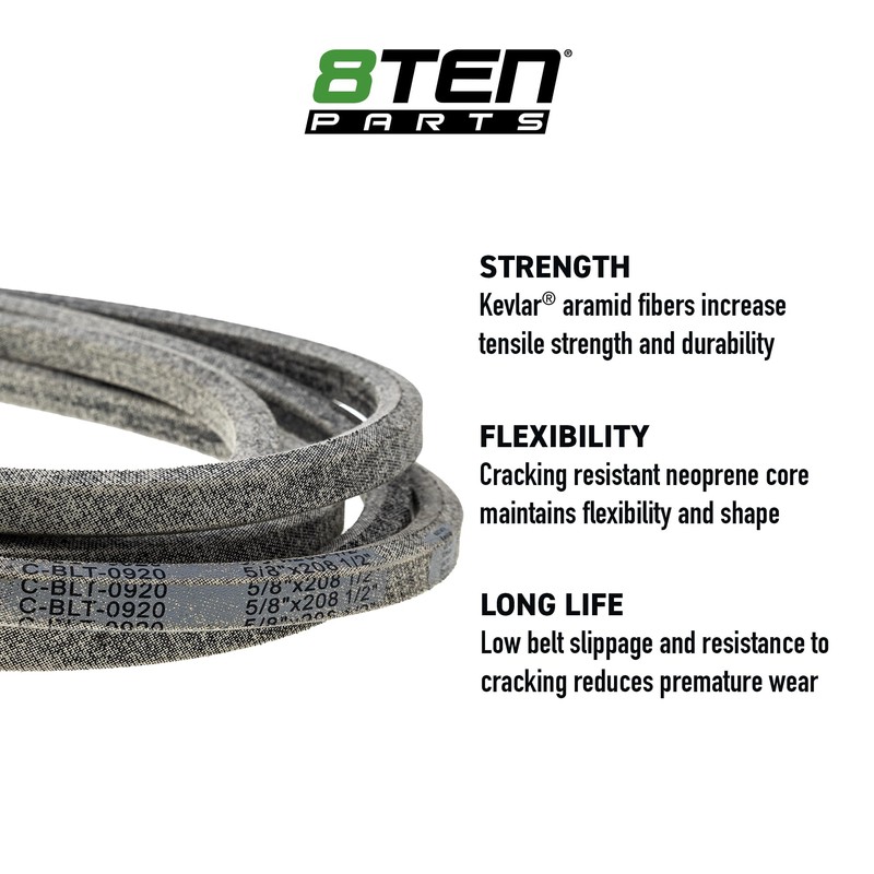 8TEN Belt with Kevlar for Exmark Toro Lazer Z S-Series