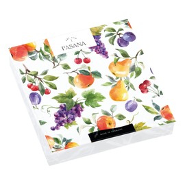20 Napkins Colourful Orchard | Grapes | Plums | Pears | Table Decoration | Decoupage | Decoupage | Decoupage | Decoupage | 33 x 33 cm
