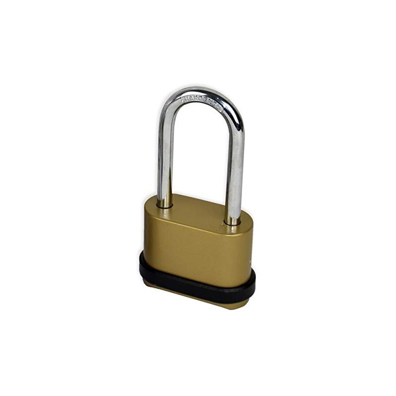 Homezone® Heavy Duty Combination 4 Digit Shed Padlock Brass Security