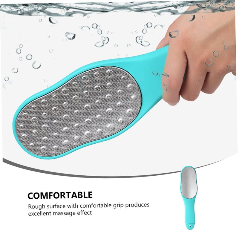 FOMIYES Double Sided Stainless Steel Foot Washboard Foot Callus Remover