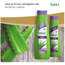 Shampoo Savilé Fuerza y Reparación Keratina y Sábila 700 ml                                                                                           