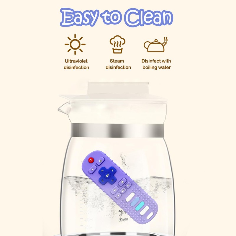 ERSIHUA 3Pcs Silicone Teething Toys, Remote Control Shape Teethers for