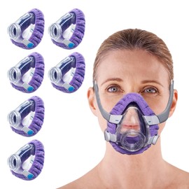 NATAKU 6-Pack Small CPAP Mask Liners Compatible with F20 Full Face Masks Cushion, Comfortable & Reusable Cushioned Mask Cushion Covers, Absorb Facial Oils and Moisture Bring You A Dry Sleep All Night