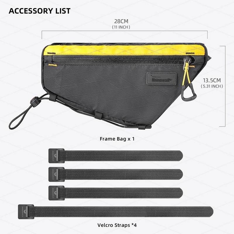 Rhinowalk Bicycle Front Frame Bag Bike Under Top Tube Triangle