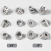 LEONTOOL 10 Pcs 316 Stainless Steel Angle Beveled Washers, 1/4