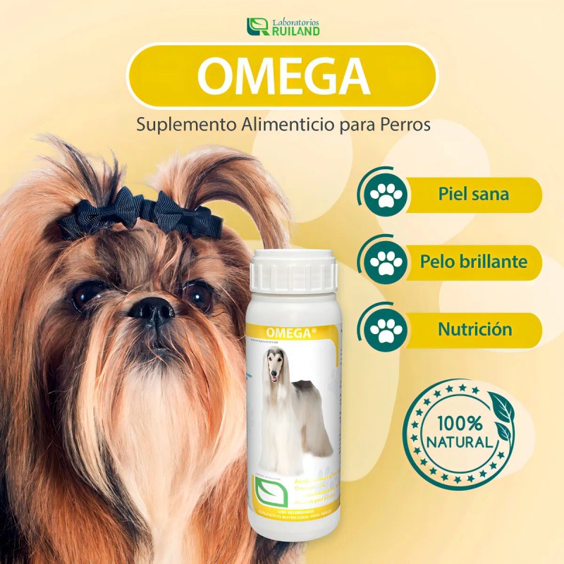 Suplemento Vitamina Proteina Para Perros Omega Ruiland Piel Y Pelo