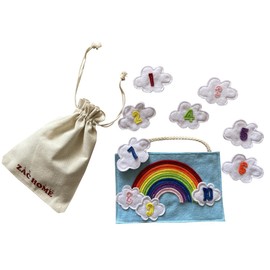 Nursery 'I Can Sing a Rainbow' Finger Puppet with Numbers 1-10 – Educational Counting & Color Learning Toy for Toddlers and Preschoolers