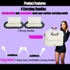 Zhiyanz Car Trunk Organizer Car Storage Organizer Upgraded Handle Collapsible