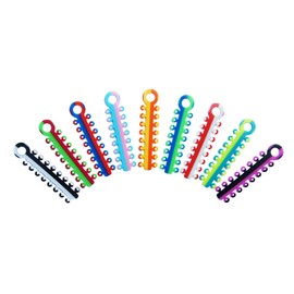 Two Tone Splicing Design Orthodontic Ligature Ties for Braces Rubber Bands