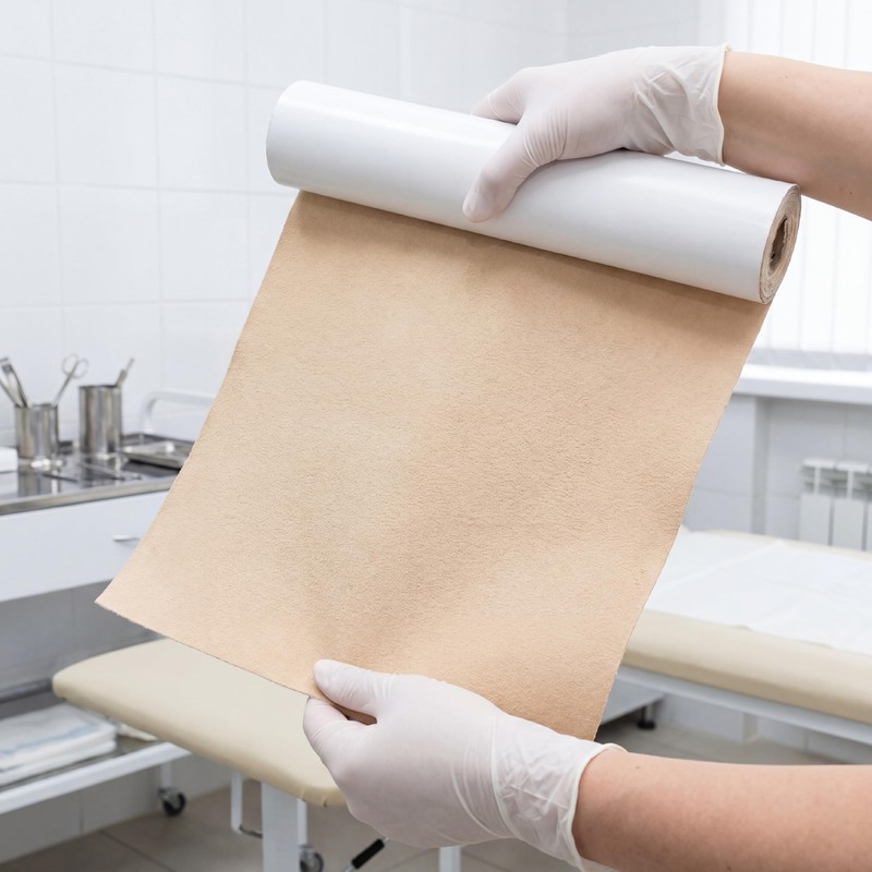 KMINA Rotolo Moleskin Beige, Imbottitura Adesiva Ritagliabile per Piedi, Cotone