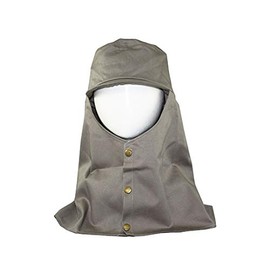 AMTX AX1302 Flameproof Head Hood with Brim, M, Gray