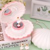Shell Shape Ballet Girl Music Box with Mirror Jewelry Storage