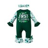 2Pcs Newborn Baby Girl First St. Patricks's Day Romper Ruffle