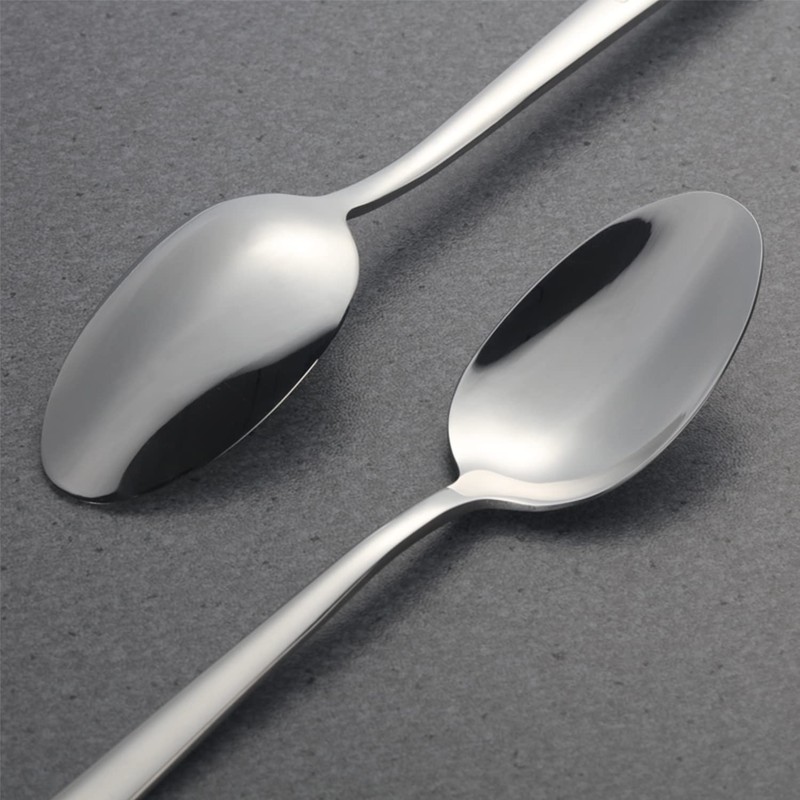 Soup Spoons Stainless Steel Set of 6 Heavy Duty Silverware