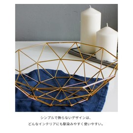 Suitcase Company GPT Wire Basket, Triangular, Shallow Shape, Geometric Basket, Wire Bowl, Stylish, Small Storage, Display, Fruit Basket, Steel, Square Shape, Black