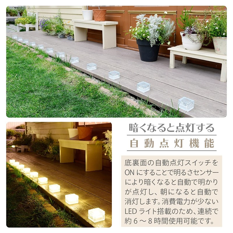 Garden Master WLL-1026GD LED Solar Light, 2.8 inches (7 cm)