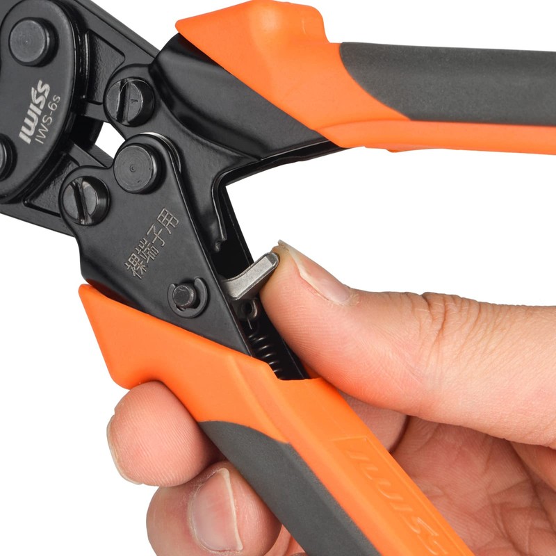 IWISS IWS-6S Bare Crimping Terminal, Bare Crimping Sleeve, Crimping Tool