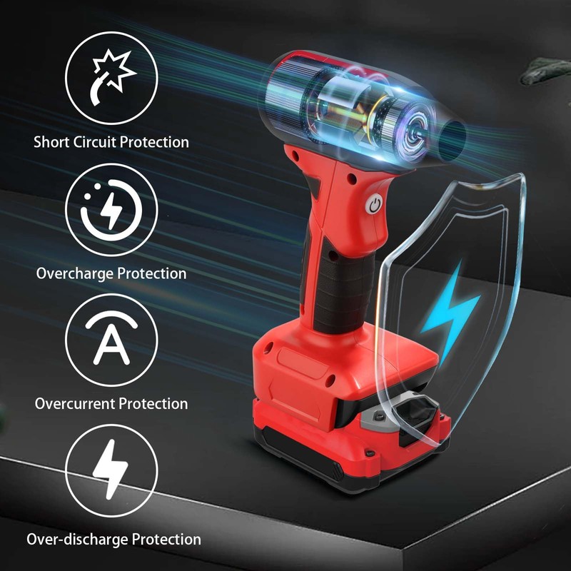 Cordless Leaf Blower,Jet Fan 130000 RPM Wind Speed,Compatible with Craftsman