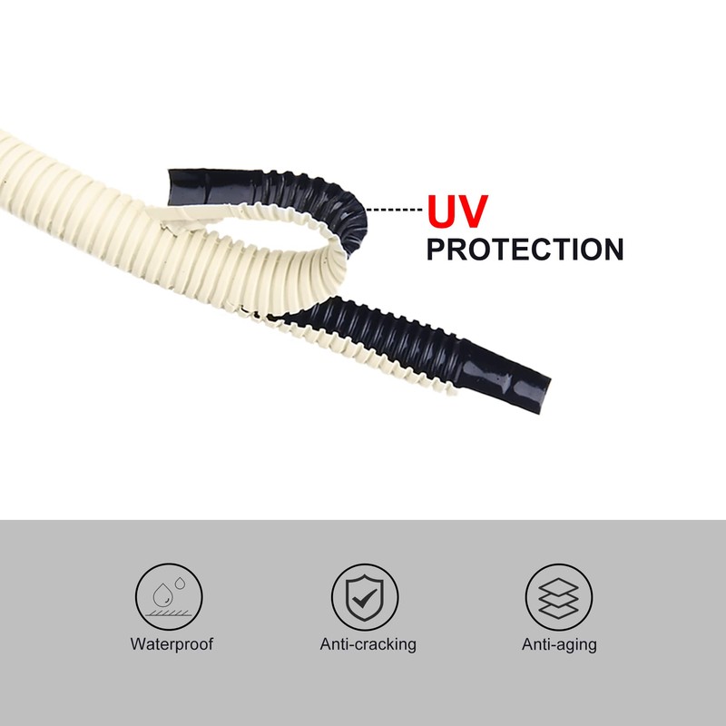 Air Jade 164Ft Mini Split AC Drain Hose, 5/8" ID