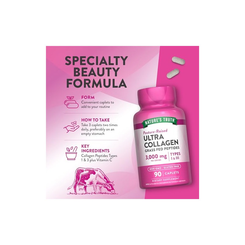 Nature Truth Hydrolyzed 1000 Collagen Type Iii With Vitamin Count