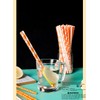 Gcardist Orange Gold Paper Straws for Drinking Orange Gold Disposable