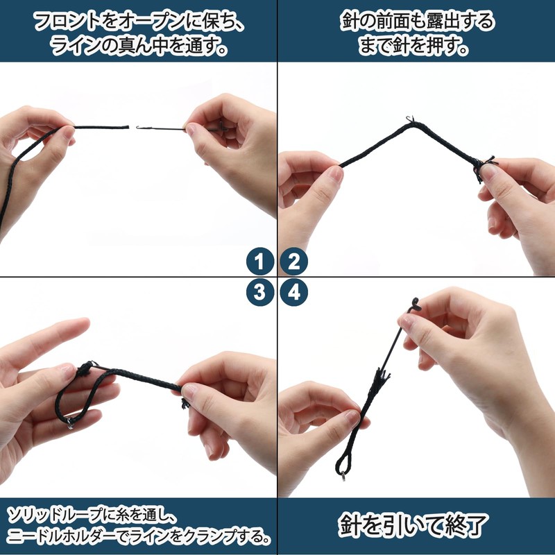 9KM DELIFE Fishing Assist Needle Set Upgrade Assist Hook Rigging-Short