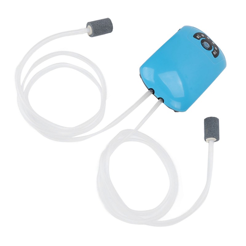 Aquarium Air Pump Quiet Dual Outlet Fish Tank Oxygen Pump