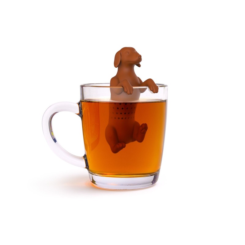Fred Hot Dog Tea Infuser, Brown