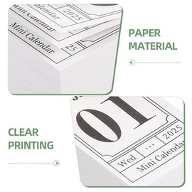 Operitacx Miniature Desk Calendar 2025 Tear-Off Pages 365 Daily Desk Calendar Standing Foldable Desk Calendar Notepad Pocket Planner for Home Office