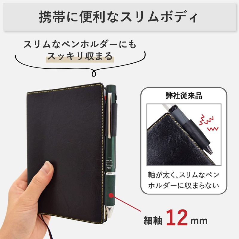 Sakura Crepas Multifunction Pen Ball Sign 4+1 Black 0.4mm Refill