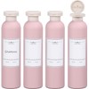 4 Pcs Plastic Large Squeeze Bottles with Flip Cap,Refillable Containers