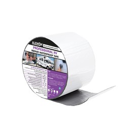 Alenor White RV Roof Butyl Tape 4" Inch x 33’ Ft RV – Pack of 1 - Repair Sealant Tape, Stop Camper Roof Leaks, UV-Resistant, Tent Repair, Weatherproof & Durable for Camper, Trailer, Boat, Trucks