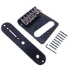 Jiayouy Carved Roller Telecaster Bridge 6 String Saddle Bridge Plate